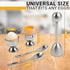 Set 2 2 Egg Shell Opener Pcs Egg Cups for Soft Boiled Eggs & Pcs Spoons, Rust-Resistant Stainless Steel, Fits Most Eggs