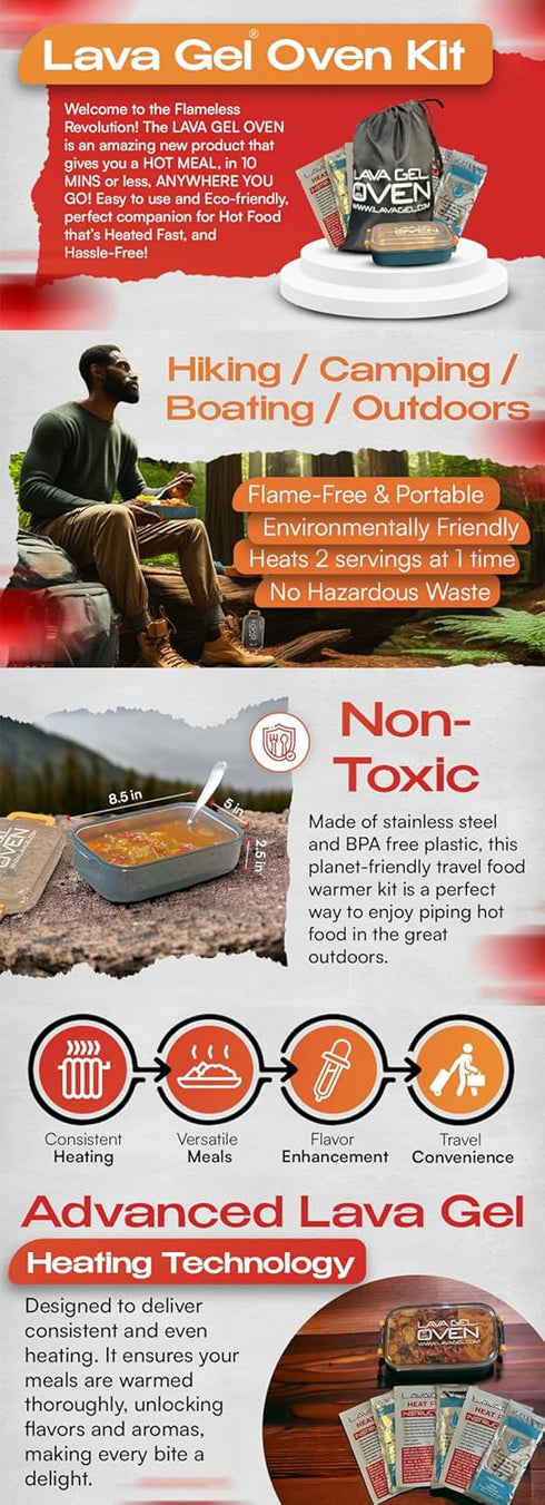 Oven Kit - Your Ultimate Companion for Hot Meals Anytime, Anywhere, Compact and Eco-Friendly for Camping and Outdoor