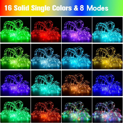 Hhyoisn 10 16 8 Battery Powered LED Baby Stroller Lights, FT Multicolor Stroller Rope Lights for Night Walking, Colors