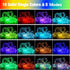 Hhyoisn 10 16 8 Battery Powered LED Baby Stroller Lights, FT Multicolor Stroller Rope Lights for Night Walking, Colors