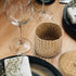 Housoutil Small Handwoven Seagrass Woven Basket with Lid, Natural Storage Box for Flower Pot, Garbage Can, Desktop