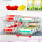 VUSIGN Expandable Soda Can Organizer 2 Pack, Adjustable Width Can Dispenser for
