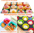 IPOW 24 Pack Reusable Silicone Cupcake Baking Cups, Food-Grade BPA Free Non-Stick Muffin Liners, 2 Shapes Round