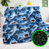 Shark Blanket Gifts for Kids Boys, Shark Toys Fleece Baby Blankets for