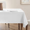 Jayrma White Square Tablecloth 55 x 55 Inch Small White Linen Table Cloth