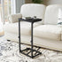 NEFROM 7-Level ET-SA-BKW1 Adjustable C-Shaped End Table, Small Side Table for Couch, Sofa TV Tray Table for Living