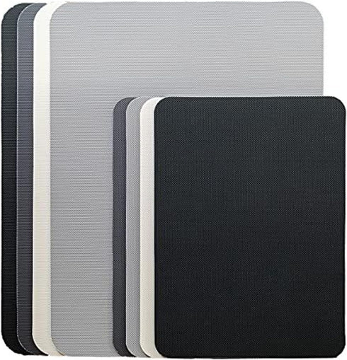 Simply Genius Cutting Board Set - 8-Pack Gray, 4 Large and 4 Small Plastic Cutting Boards for Kitchen