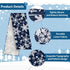 72 13 Inch x Christmas Table Runner, Navy Blue with White Snowflake Pattern for Winter Holiday Dining Table, Kitchen