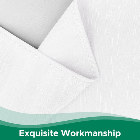 Biscaynebay Wrap Around Bed Skirts for King & Cal King Beds, White Adjustable Elastic Dust Ruffles with Short Drop of