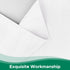 Biscaynebay Wrap Around Bed Skirts for King & Cal King Beds, White Adjustable Elastic Dust Ruffles with Short Drop of