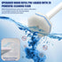 30 3-in-1 Set-2 2 30 2 Pack. Disposable Toilet Brush with Brush Heads, Toilet Cleaning System Ergonomic Toliet Wand