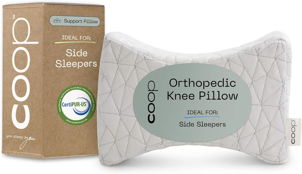 Coop Home Goods Adjustable Leg Support & Knee Pillow - Soft Orthopedic Pillow for Side Sleepers, Washable Cover