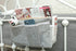 Home Dormitory Bed Hanging Storage Bag, Dark Gray, 31 cm Length, 11 cm Width, 16 cm Height