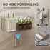 Plaitaoai Caddy,6 Pack Acrylic Shower Acrylic Rustproof Shower Organizer with Large Capacity,No Drilling Shelves