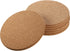 Boao 6 Pcs 6 Inch Round Absorbent Cork Coasters, Wooden Cork Plant Coasters for Home, Drinks Coffee Table Dining