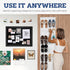 ZOBER Over the Door Shoe Organizer with 24 Pockets - Hanging Shoe Rack for Closet, Pantry Storage