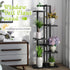 6 BMOSU Bamboo Plant Stand for Indoor Outdoor Plants Corner Tall Plant Shelf Potted Holder Shelf Plant Rack Holder