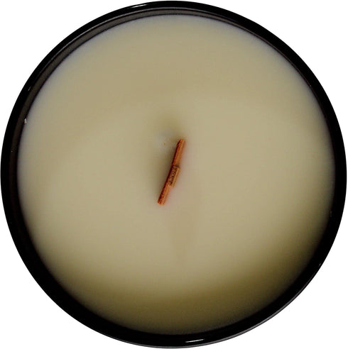Hearthfire Sandalwood Scented Soy Candle w/Natural Oils, Wood Wick, Smoky Dark Sweet, Made in The USA