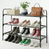 Tujurich 3-Tler Closet Shoe Rack Organlzer, Rustproof lron, Spaclous Shoe Storage Shelf for or Entryway, Fits Sneakers