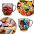 Large Capacity Black Wire Coffee Pod Holders for Counter, K Cup Storage Organizer with Wooden Base, Coffee Bar