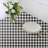 Artisan Flair Black and White Checkered Tablecloth, Flannel, 54 x 72" for Family Dinners or Gatherings
