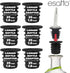 6 Set, 1 Inch/25mm Esatto Liquor Pourer Adapters - Pieces Perfect for Large Olive Oil Bottles and Liquor Bottles - Up