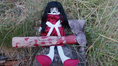 13" Lily: Host a Ghost Creepy Haunted Doll for Protection from Ghosts. Lizzie Borden House Scary Doll for Halloween