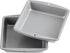 Wilton Recipe Right 8-Inch Non-Stick Square Cake Pans, Multipack of 2