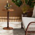 Drink Table, Drink Tables for Small Spaces, Modern Accent Nightstand with Solid Wood Leg for Living Room, Bedroom