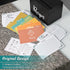 Recipe Box, Wooden Organizer with 50 Recipe Cards 4"x6" & 6 Dividers, Write in Your Own Recipes