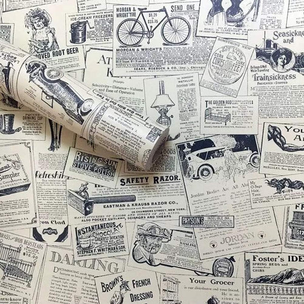 Lependor Removable Self Adhesive Printed Stick Wall Paper Peel and Stick Decorative Shelf Drawer Liner Roll