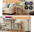 2-Tier 100 Albums, LELELINKY Bamboo Record Player Stand with Vinyl Record Storage up to Boho Bedroom Record Holder