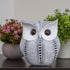 Ornativity White Owl Statue Figurine, Animal Sculpture Home Decoration for Bedroom Living Room Kitchen Office