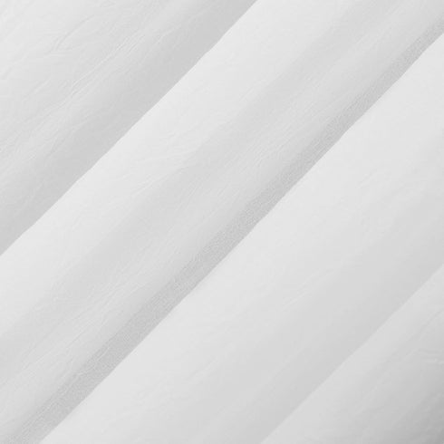 No. 918 Genevieve 2-pack Linen Weave Sheer Grommet Curtain Panel Pair, 50" x 84", White