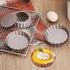 Webake 4 Inch Mini Tart Pan Set of 6, Non-Stick Small Tart Mold with Removable Bottom