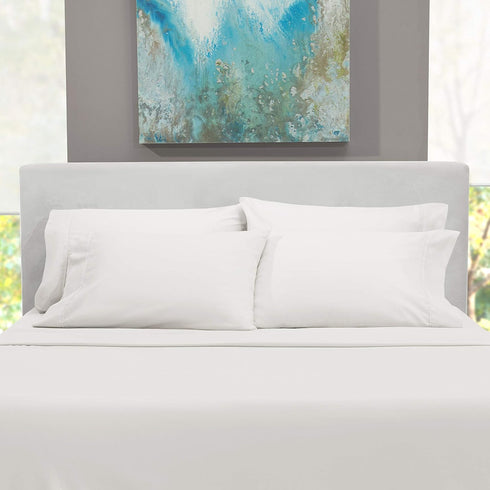 Hearth & Harbor Extra Deep Pocket Queen Sheet Set - 6 Piece Set Fits Mattresses Up to 24 Inches Deep