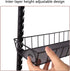 SWOMMOLY Adjustable Wall Mount Spice Rack, 3-Tier Dual-use Organizer, Black