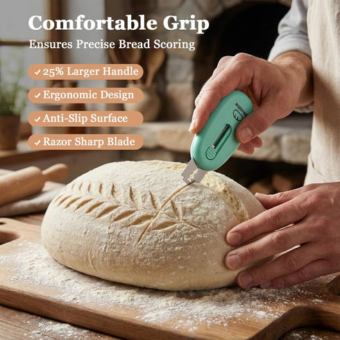 DRAXZOR 3-Pack Set 10 Bread Lame, Professional Sourdough Scoring Tool & Bread Scoring Tool, Dough Scoring Tool