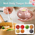 Porcelain Sugar or Salt Bowl with Lid and Spoon, Ceramic Spice Keeper, 9 Ounce, Pearlescent Pink Design
