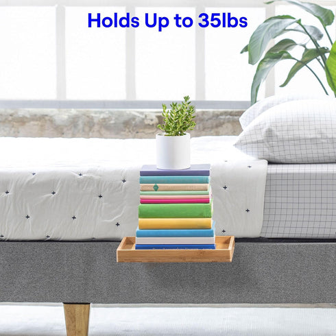 BedShelfie Bedside Shelf for Bunk Bed & Top Bunk, Floating Nightstand Tray for College Dorm Room