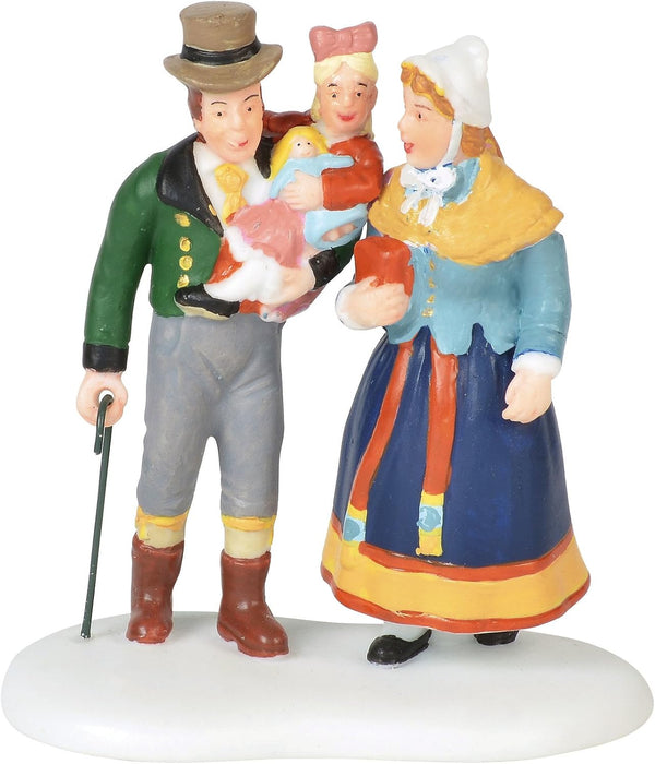 Department 56 Alpine Village Accessories Family Outing Figurine, 2.75", Multicolor