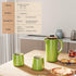 22oz DHPO Ceramic French Press Coffee Maker, Single Serve Coffee Press with Walnut Wood Lid, Lead-Free, Food Grade