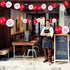 60 Pieces Grand Opening Balloons, 12 Inch Double Side Celebrate Business Latex Balloons with 3 White Ribbons