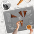 Silicone Pastry Mat Extra Thick Non-stick Baking Mat, 28" x 20" Rolling Dough With Measurements Non-slip Silicone Mat, Kneading Mat, Counter Mat, Dough Mat with Edge Heightening