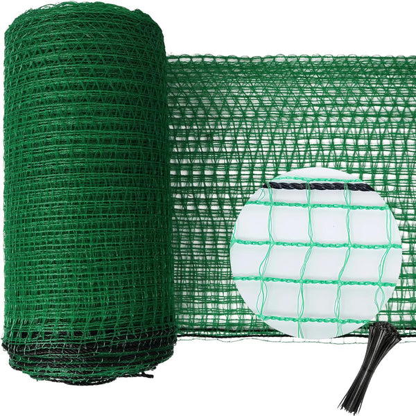 5x100ft Deer Fence Netting, Plastic Mesh Fence Heavy Duty Garden Fence Animal