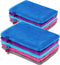 PHOGARY 10 PCS Microfiber Body Wash Mitts, Flannel Soft Face Mitten, Bath Spa