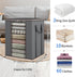 Fixwal Extra Large Blanket Storage Bags 120L Comforter Storage Bags with Reinforced Handles Breathable Clothes Storage Containers for King Comforter Bedding Pillow Sheet Grey