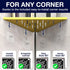iReef way 14" Corner Shower Shelf for Inside Shower - Adhesive/Stick/Drill/No Drill - Floating Strong Gold Corner