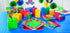 Fun Express Block Party Popcorn Boxes, 24 Pieces, Birthday Party Supplies, Paper Containers