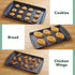 Nifty Cookie & Baking Sheets Set of 3, Non-Stick Coated Steel, Dishwasher Safe, Oven Safe